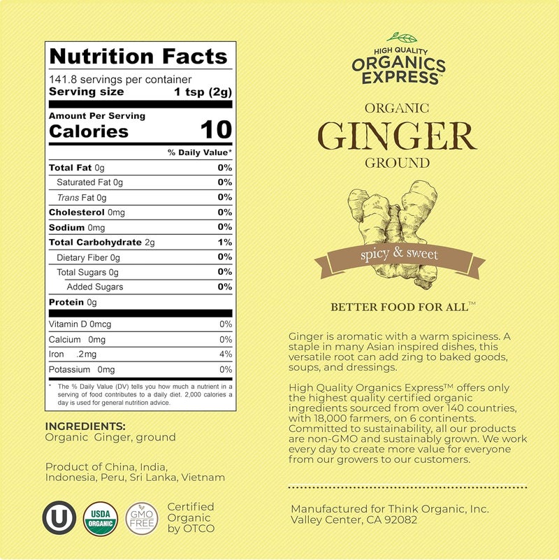 HQOExpress Organic Ground Ginger Powder - Image 2